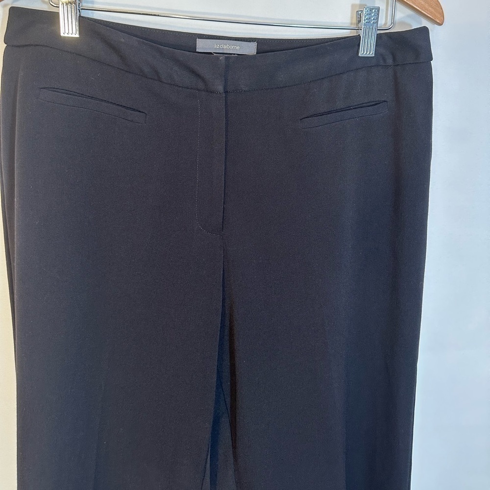 Liz Claiborne Audra Black Office Business Career Classic Pants Trousers Size 12